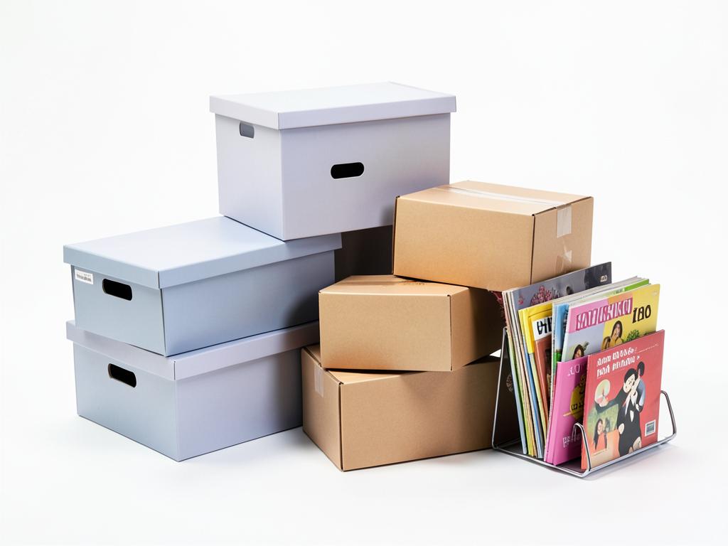 Archive Storage Boxes with Lids, 12-Pack